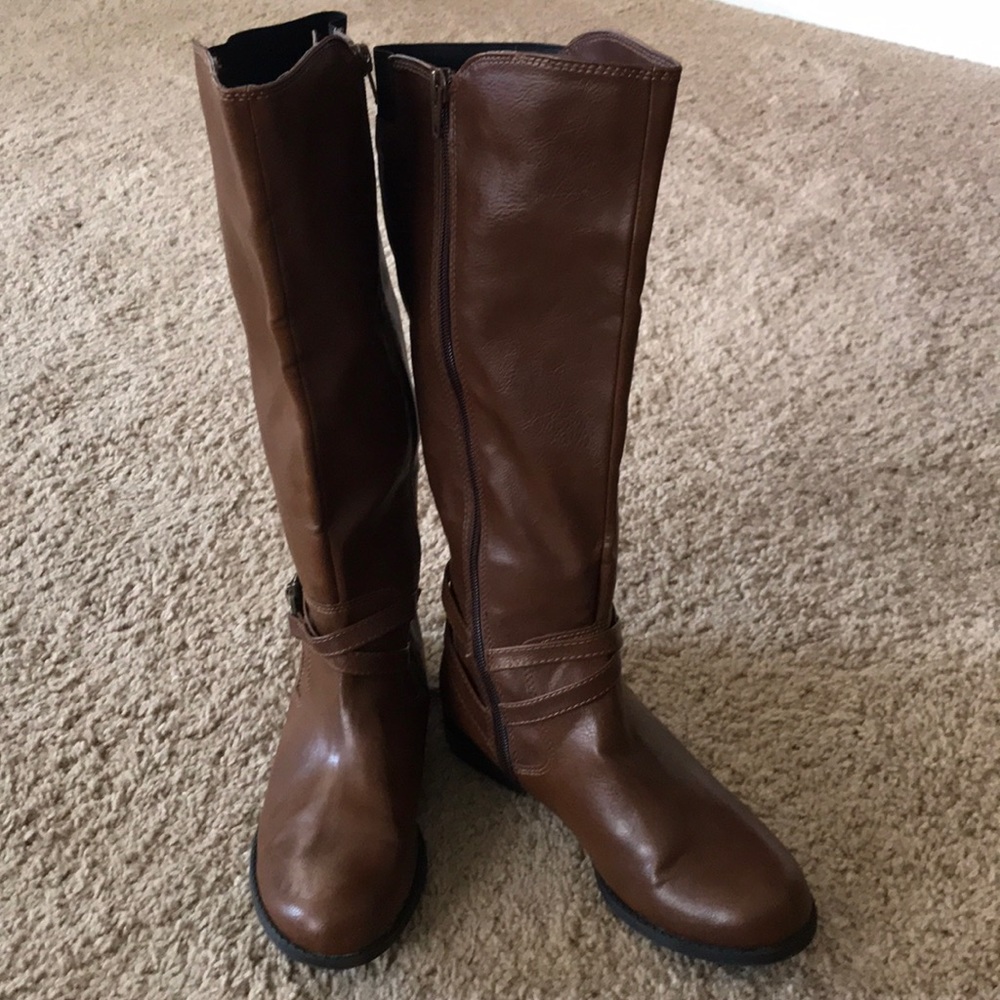 Faded Glory knee high brown boots